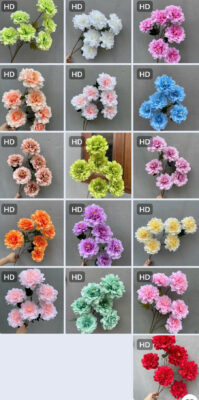 cành thược dược xoăn 6 b